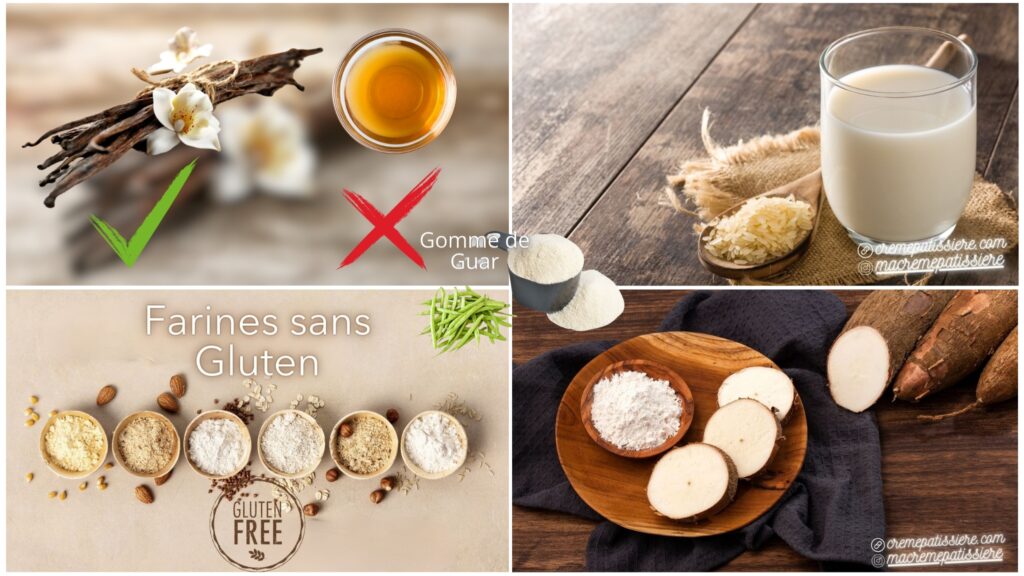 Les alternatives sans gluten à la crème pâtissière, les ingrédients sans gluten