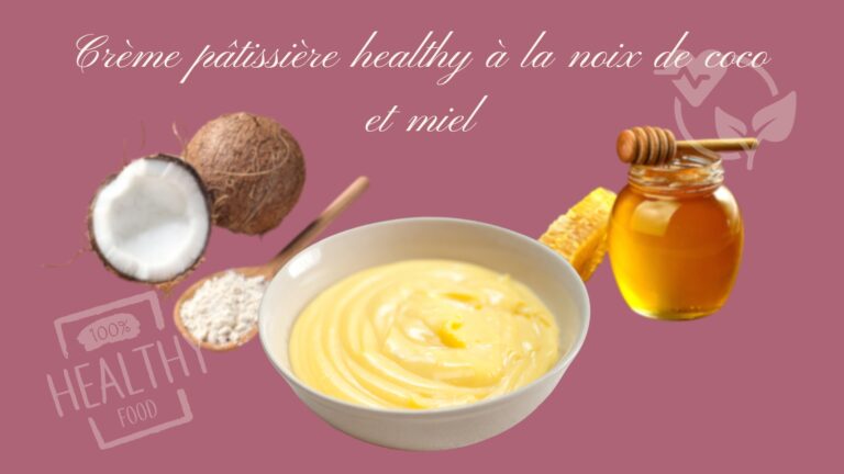 Crème pâtissière healthy à la noix de coco et miel