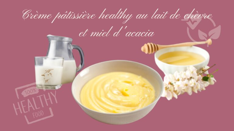 Crème pâtissière healthy au lait de chèvre et miel d'acacia