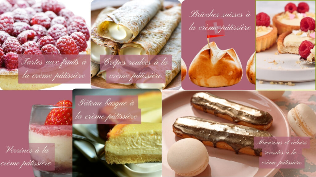 Quoi faire avec la crème pâtissière