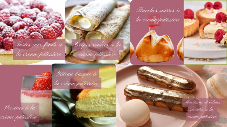 Quoi faire avec la crème pâtissière